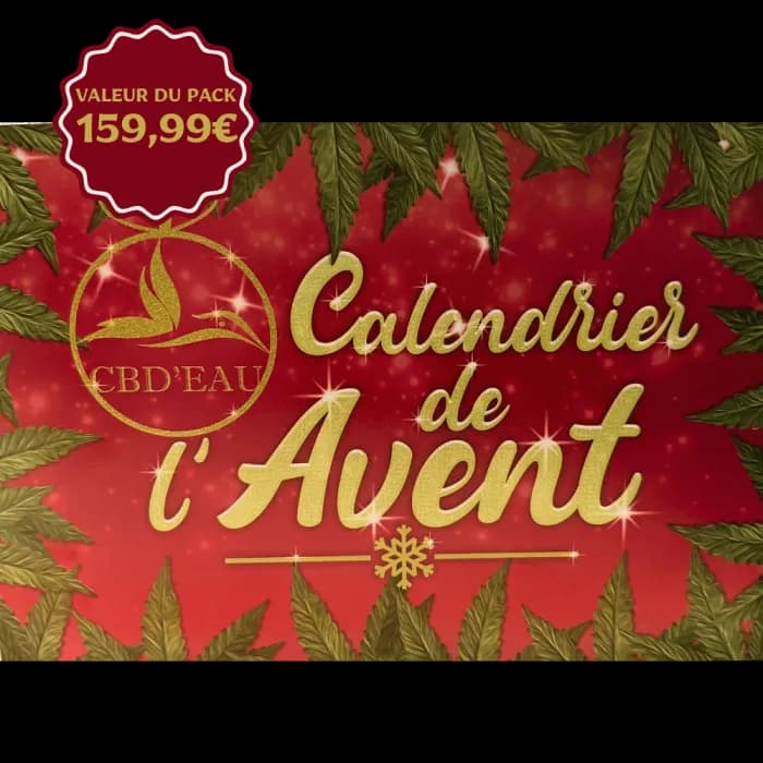 Calendrier de l'avent CBD'eau Plus de 24 gr de fleurs !