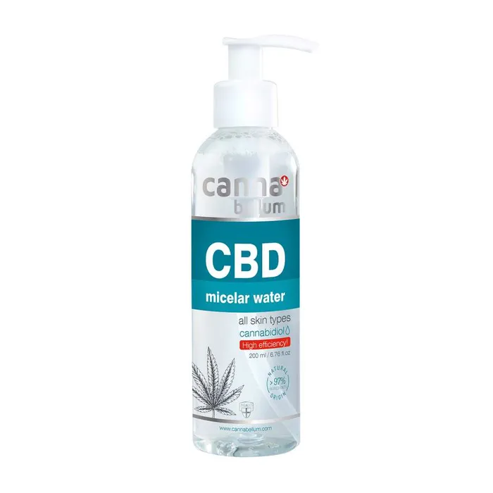 Eau Micellaire CBD – Nettoyant Visage Doux, 200 ml Cannabellum