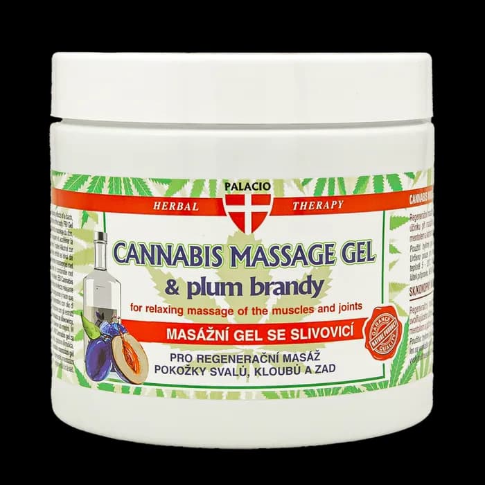 Gel de massage au chanvre et slivovice, 600 ml Palacio