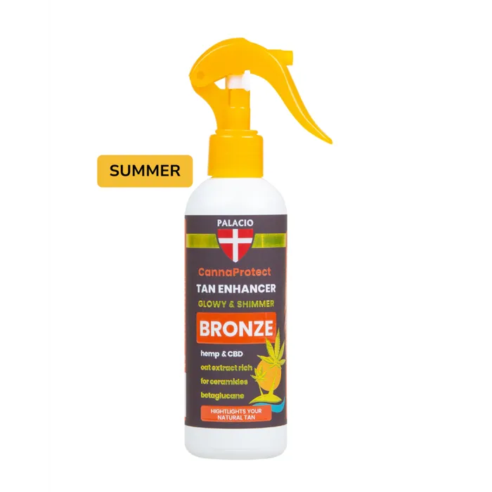 CannaProtect Activateur de Bronzage au Chanvre & CBD, 200 ml Palacio