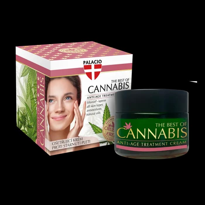 Crème Visage Anti-Âge au Cannabis - CBD & Chanvre, 50 ml Palacio