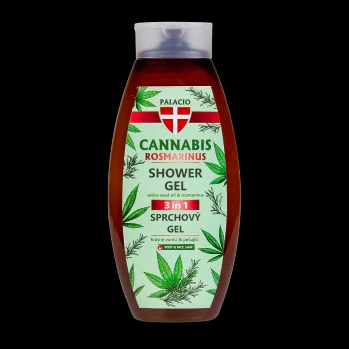 Gel Douche Cannabis & Romarin 3-en-1, 500 ml Palacio