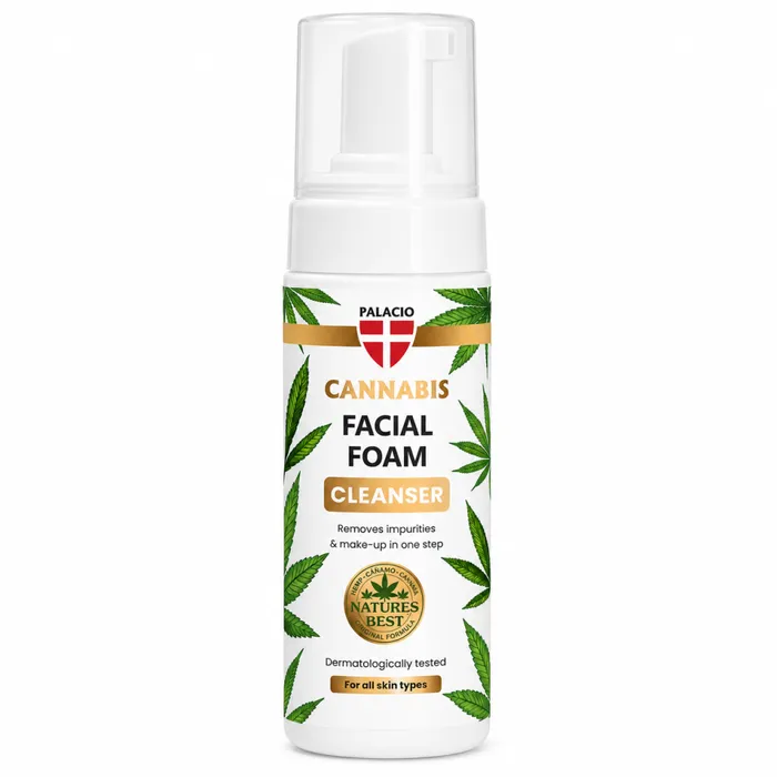 Mousse Nettoyante Visage au Chanvre & CBD, 150 ml Palacio