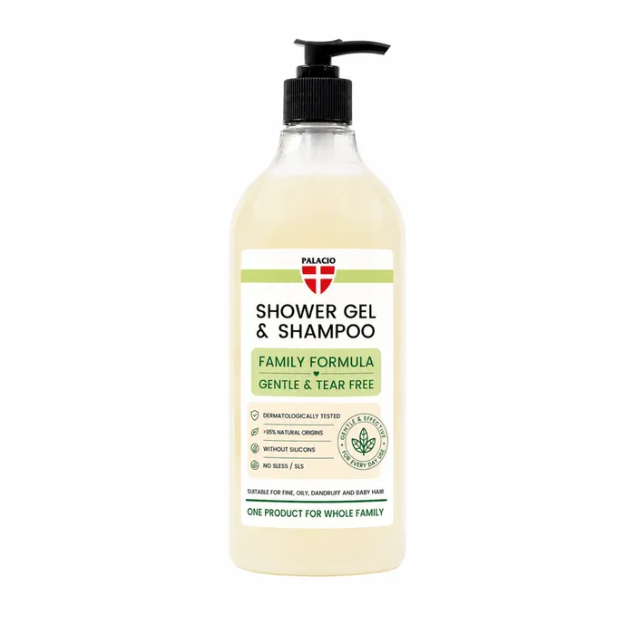 Shampoing-Douche 2en1 BioHemp à l'Huile de Chanvre - Famille Palacio