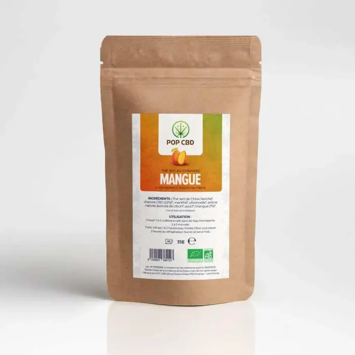 Thé CBD bio mangue
