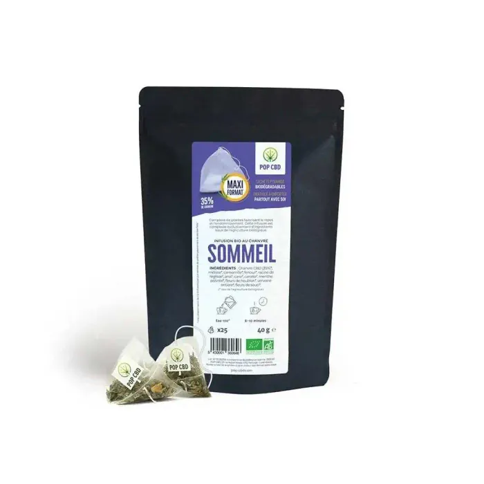 Tisane CBD bio sommeil - sachets